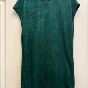Lumiere Green Suede-like Mini Dress Size M